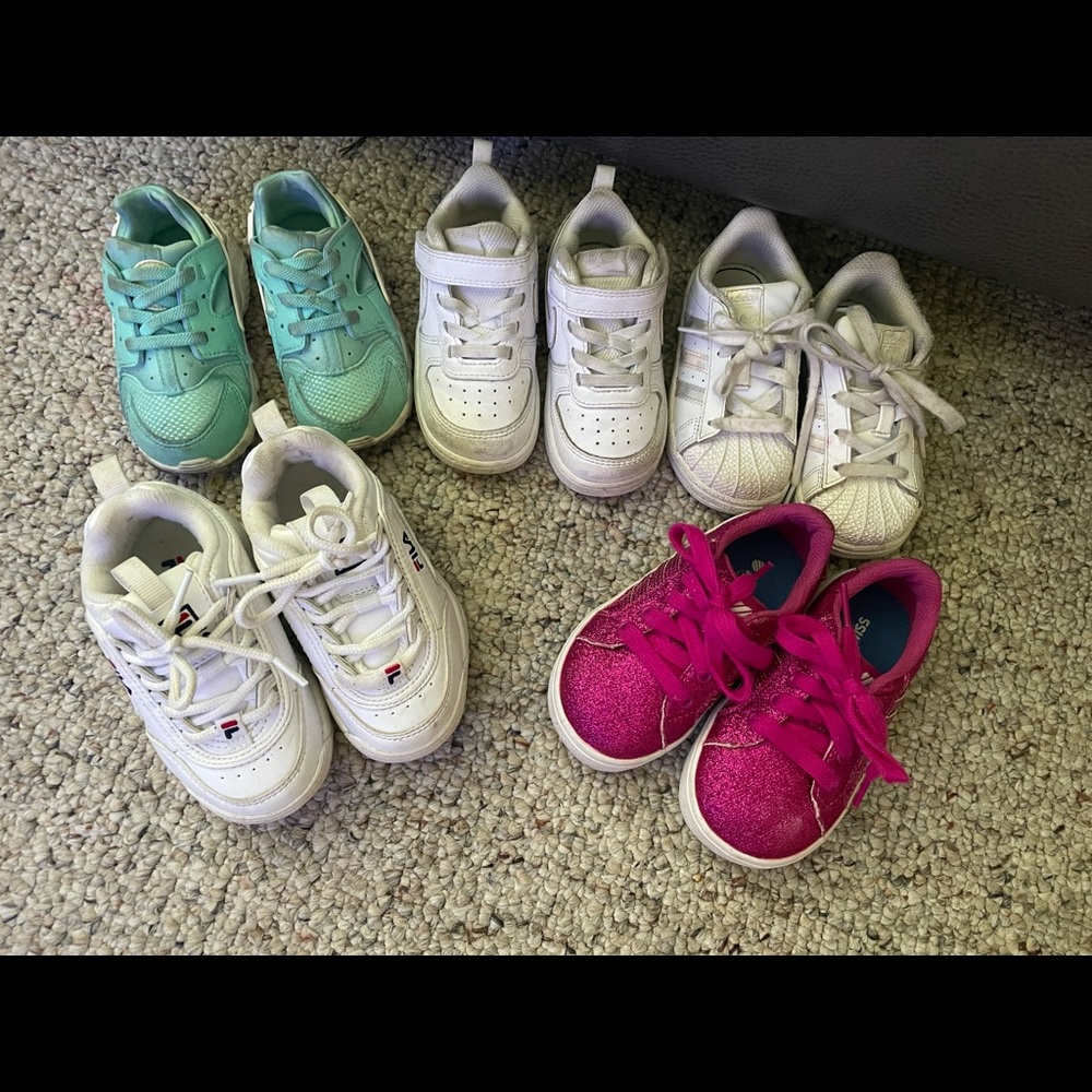 Size 7 toddler sneaker lot